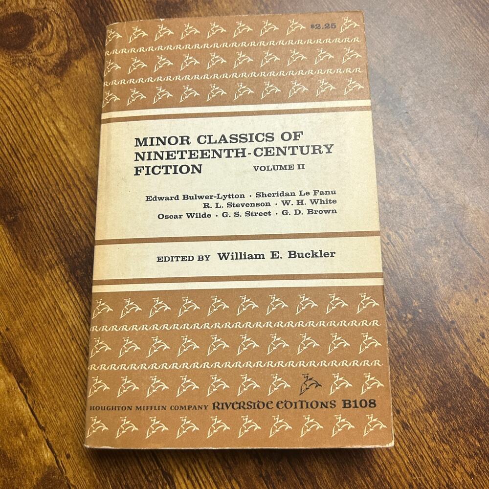 Minor Classics of Nineteenth-Century Fiction Vol II Volume 2 (1967) Riverside pb